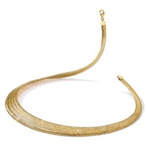 14k gold 18 inch mesh necklace. Made in Italy